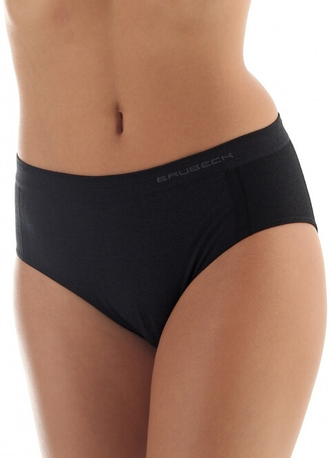 Трусы классика женские Brubeck Comfort Wool черные