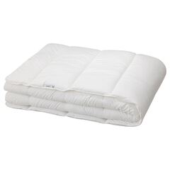 Евро одеяло IKEA SAFFEROT (СЭФФЕРОТ), Стеганое, Всесезонное, Белый, 220x240 см