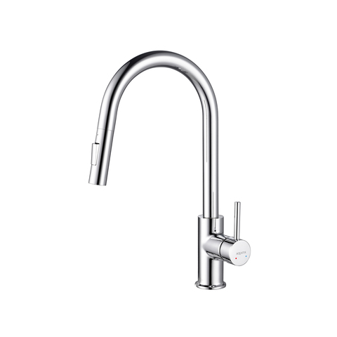 Aquatek Европа AQ1384CR Смеситель для кухни с вытяжным изливом, цвет: хром