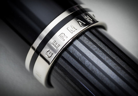 Ручка перьевая Pelikan Souverän® M 605 Stresemann Black & Silver CT (813617)