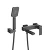 Cezares Slider SLIDER-VD-GM Смеситель для ванны с душевым набором, цвет: воронёная сталь