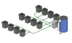 Магазин Growmir.ru предлагает вам большую гидропонную установку периодического затопления CubePot Ebb&Flow 12