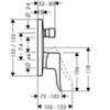 Hansgrohe Metris 31451000 Смеситель встраиваемый на 2 потребителя