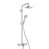Hansgrohe Croma Select S 27351400 Душевая система с термостатом и изливом внешнего монтажа 155,6 см с верхней лейкой 18х18 см 2 режима