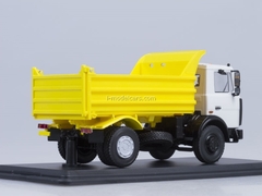 MAZ-5551 tipper later white-yellow Start Scale Models (SSM) 1:43
