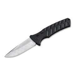 Фото Автоматический складной нож Boker Plus Strike, сталь дамаск, рукоять алюминий