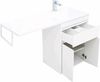 Aquanet Токио 239210 Тумба с раковиной, цвет: белый
