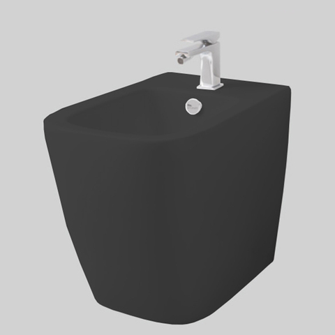 ArtCeram ASB005 17 00 ArtCeram A16 Биде напольное 36х52 см, 1 отверстие, цвет черный матовый/покрытие Saniglaze