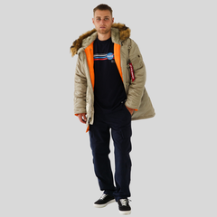Парка Alpha Industries N-3B Slim Fit Dark Khaki (Светло - зеленая)