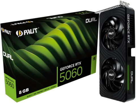 Видеокарта Palit GeForce RTX 5060 DUAL (NE75060019P1-GB2063D)