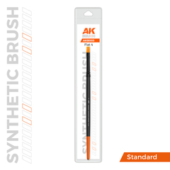 Кисточка AK Interactive Synthetic Brush Flat 4