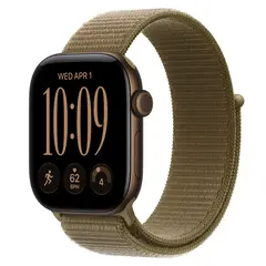 Умные часы Apple Watch Series 12 GPS, 42mm, Dark Bronze Aluminum Case with Olive Sport Loop
