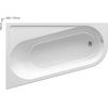 Ravak CA51000000 Ванна CHROME 160х105 L белая
