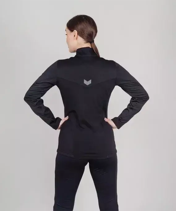 Женский утепленный разминочный костюм Nordski Base black-pink - 3