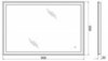 BelBagno SPC-GRT-500-600-LED-BTN Зеркало с встроенным светильником и кнопочным выключателем