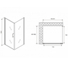 Abber Sonnenstrand AG04080-S85 Душевой уголок, 80x85x195, цвет: хром