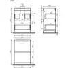 Sancos Libra Floor LB60FEG Тумба напольная, 59x45x84