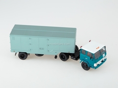 KAZ-608V with semitrailer ODAZ-794 blue-turquoise 1:43 Start Scale Models (SSM)