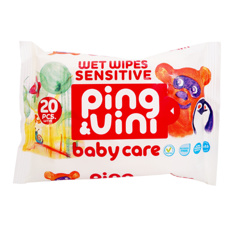 Салфетки влажные А20 Дет.Baby care Ping Vini   1/48