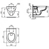 Ideal Standard i.life A T471601 Унитаз подвесной безободковый, технология RimLS+, глубокий смыв