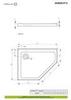 Radaway Doros PT E SDRPT1080-01R Душевой поддон