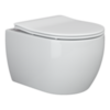 Ceramica Nova Play CN3001 Подвесной унитаз c ультра тонким сидением с функцией плавного закрытия, цвет: белый