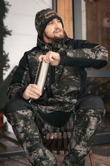 Демисезонная/зимняя шапка для охоты Remington Journey Black Camo на remingtonn.ru