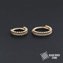 Кликер Delia Crystal PVD Yellow 1.2мм
