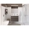 BelBagno UNO-MINI-800-2C-SO-СO База под раковину подвесная с фрезерованными ручками по всей длине фасада с двумя выкатн. ящ., Бежевый Мат.,800x395x608