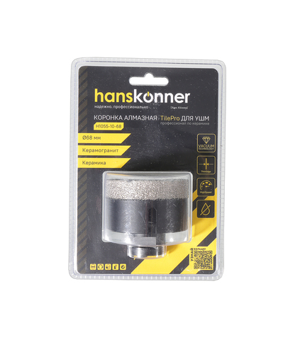 Коронка алмазная для УШМ, tilepro, 68 мм, вакуумн. Спекание алмазов, Штурм