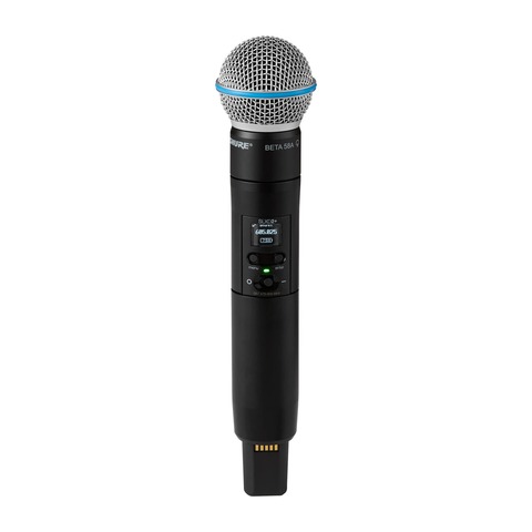 Ручной передатчик с капсюлем Beta 58 диапазона G65 (470-606 MHz) Shure SLXD2+/B58=-G65