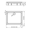 Radaway Laros D SLD81217-01 Душевой поддон 120х80 см