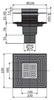 Alcaplast APV4344 Душевой трап свободностоящий
