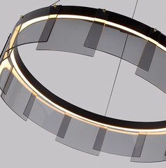 Люстра D8825P/M-800 black/smoky