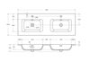 Cezares ECO-CER-N-1200-2C-SO-2-BL Тумба под раковину, цвет: белый