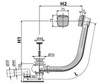 Alcaplast A51CR Слив-перелив