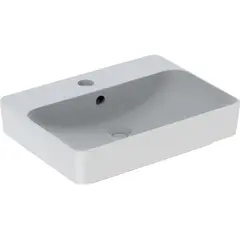 Geberit VariForm 500.780.01.2 Раковина с установкой на столешницу прямоугольной формы, 60х45 см, с отв. под смеситель, с отв. перелива фото