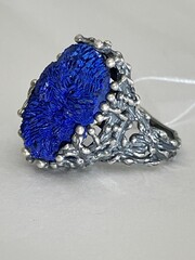 Азурит   (кольцо из серебра)