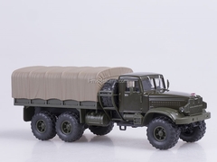 KRAZ-255B1 board with awning 1969 green matte 1:43 Nash Avtoprom