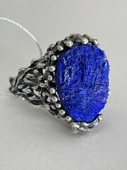 Азурит   (кольцо из серебра)