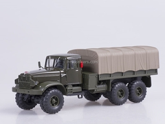 KRAZ-255B1 board with awning 1969 green matte 1:43 Nash Avtoprom
