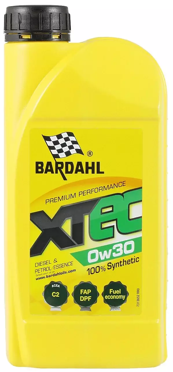 Масло моторное Bardahl XTEC 0W-30 C2 PSA синтетическое 1 л