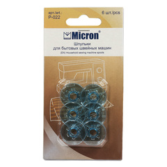 "Micron" P-022 шпульки для бытовых швейных машин 6 шт пластик