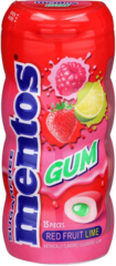 Жевательная резинка Mentos Gum Red Fruit Lime со вкусом ягод и лайма