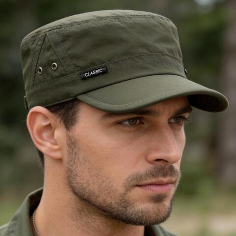Картинка кепка Skully Wear YSM-855 army green - 4