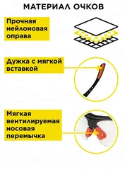 Очки защитные DDE прозрачные (647-628)