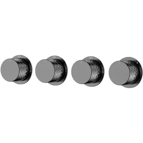 Boheme 124-5-SGM.1 Смеситель встроенный STICK DIAMOND SHINE GUN METALL 5-проходной