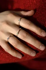 Кольцо Тонкое с топазом
