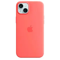 Силиконовый чехол с поддержкой MagSafe Apple Silicone Case для iPhone 15 Plus, Guava (Спелая гуава)