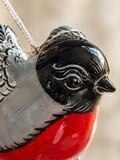 Фарфоровый снегирь ручной работы — фото 2